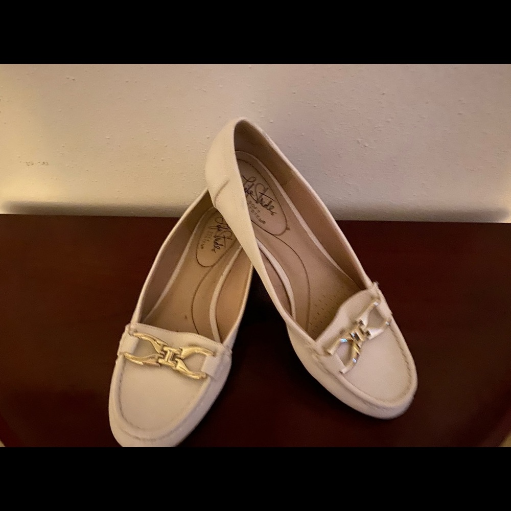 Beautiful white moccasins